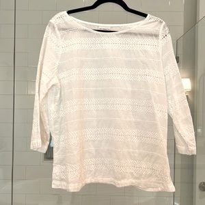 Liz Claiborne eyelet blouse